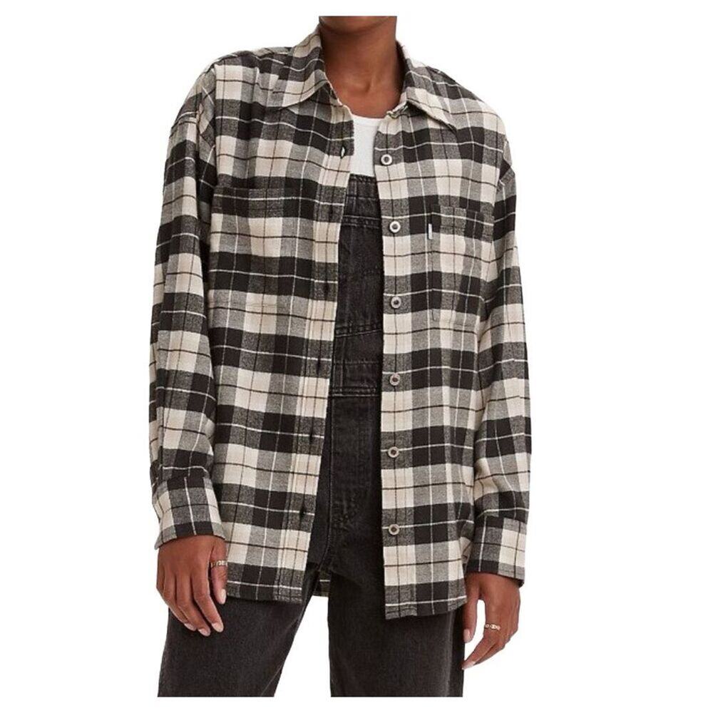 Levi's Silver‎ Tab Western Relaxed Plaid Flannel Shirt Plus Size 2X Large New